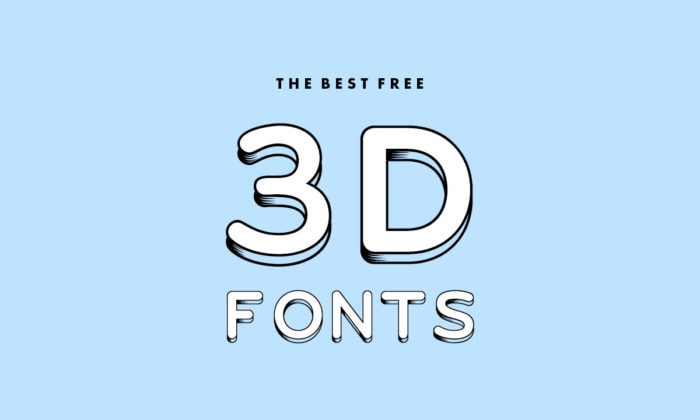 3d free fonts download