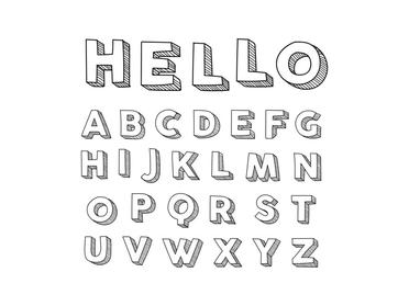cool easy fonts to draw