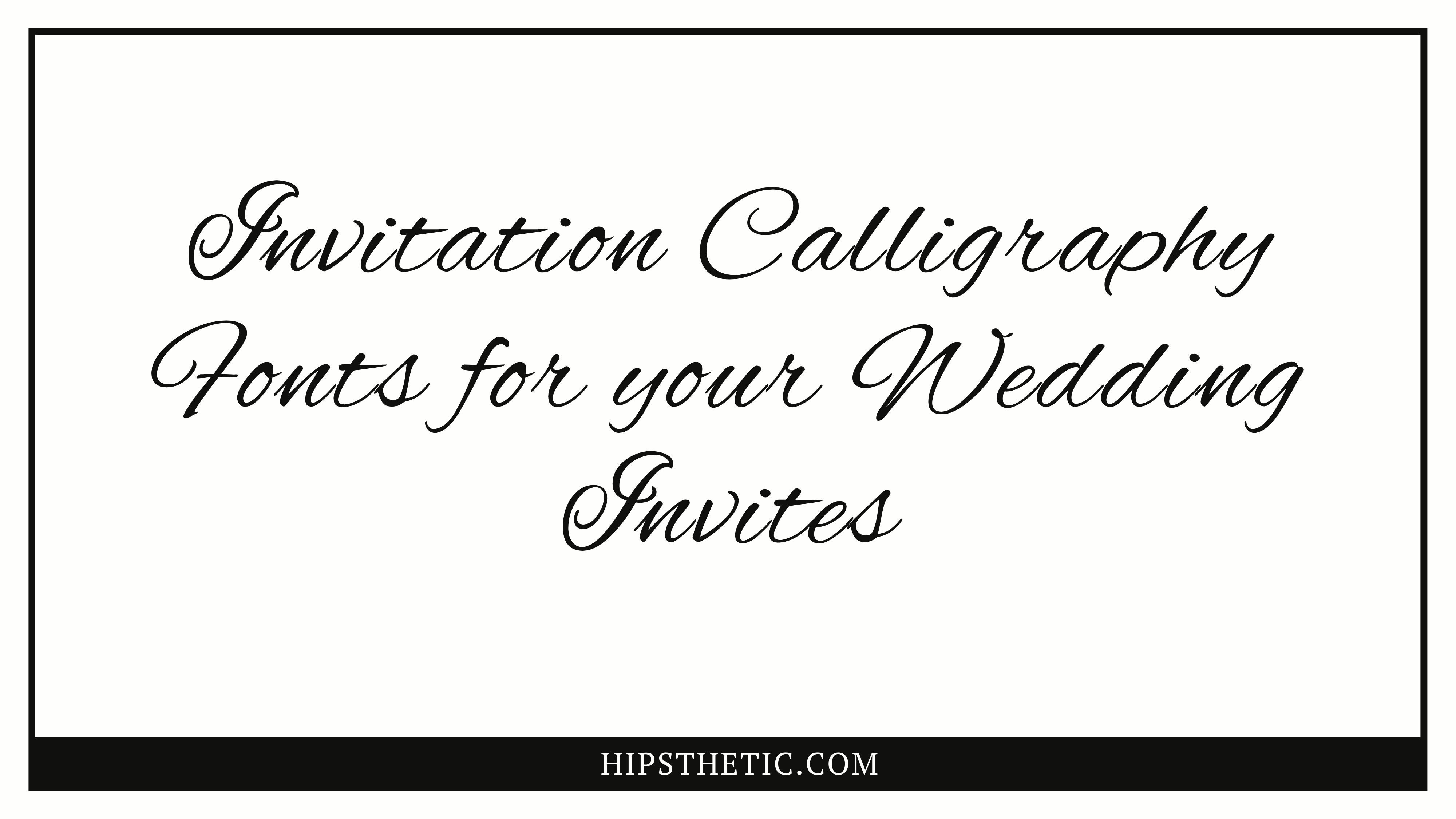 Wedding Invitation Address Font - Home Interior Design